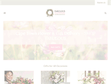 Tablet Screenshot of fabulousflowers.co.za